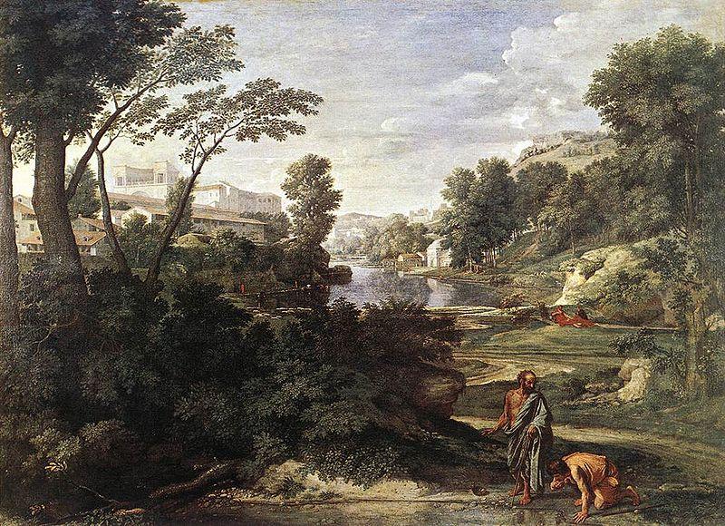 Nicolas Poussin Landscape with Diogenes France oil painting art